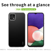 For Samsung Galaxy A22 5G MOFI Ming Series Ultra-thin TPU Phone Case(Transparent)