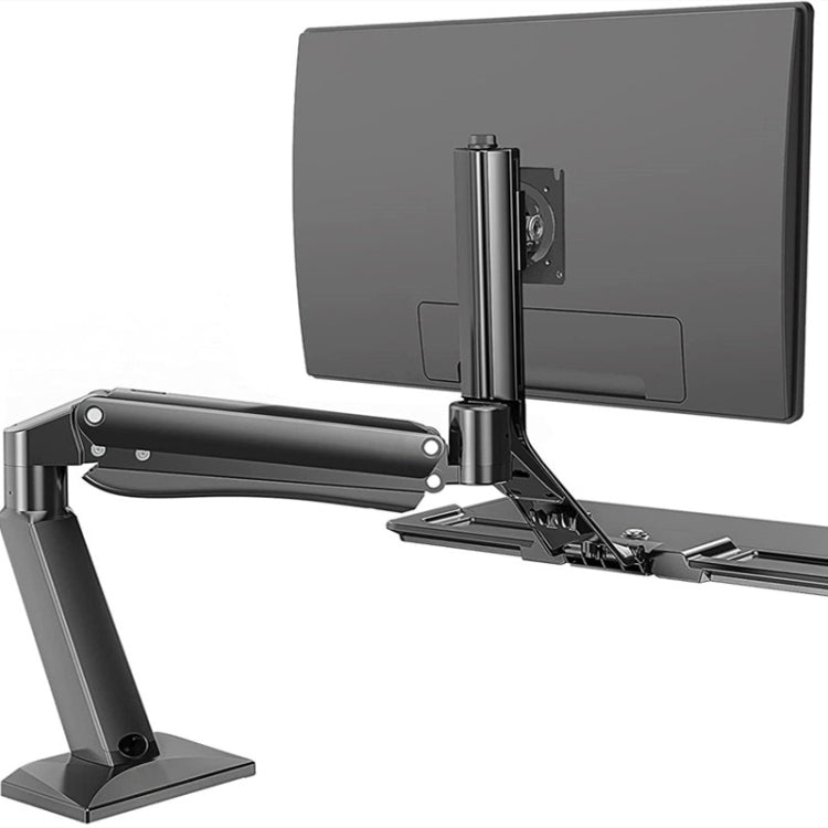 NORTH BAYOU NB40 Ergonomic Height Adjust Computer Stand Workstation 22-32 Inch Monitor Mount Bracket with Keyboard Plate Desk Stand - Laptop Stand by PMC Jewellery | Online Shopping South Africa | PMC Jewellery | Buy Now Pay Later Mobicred