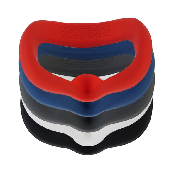 JD-391215 Suitable for Oculus Quest2 Generation VR Eye Mask Silicone Cover + Lens Cover Set(Red)