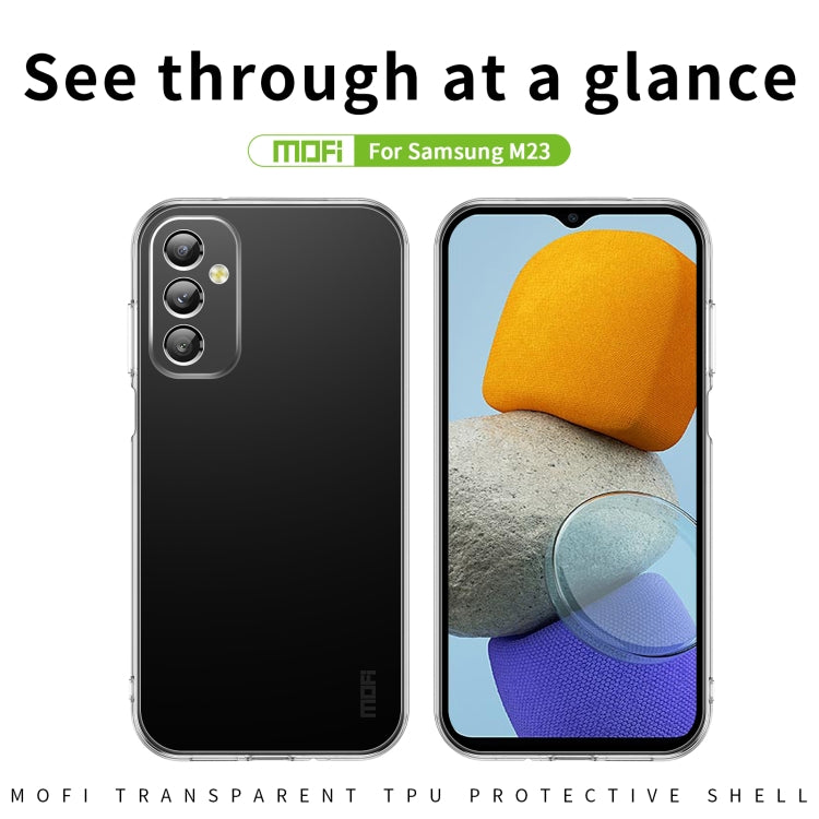 For Samsung Galaxy M23 MOFI Ming Series Ultra-thin TPU Phone Case(Transparent)