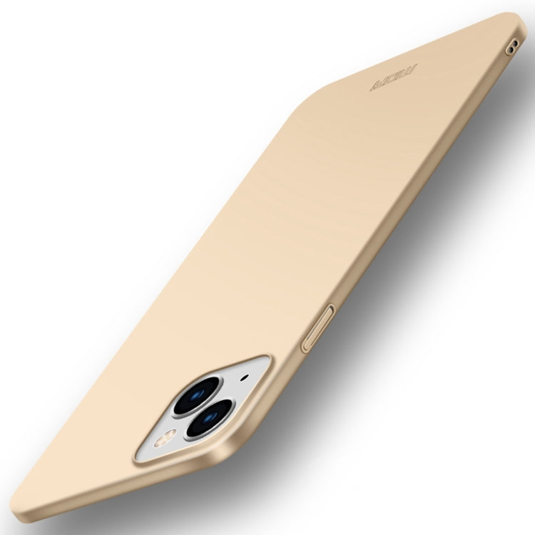 For iPhone 14 MOFI Frosted PC Ultra-thin Hard Case (Gold) - free shipping - PMC TechLife - Order now!