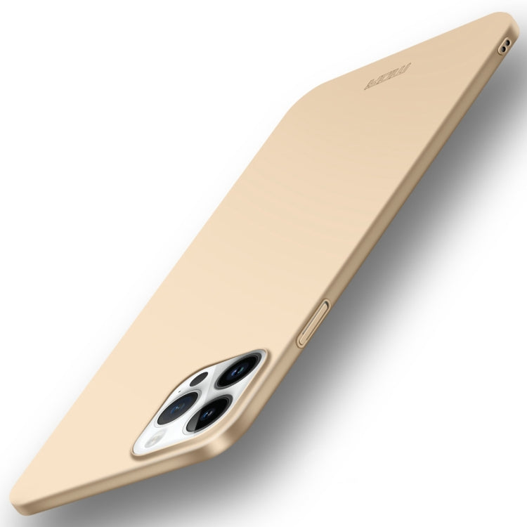 For iPhone 14 Pro Max MOFI Frosted PC Ultra-thin Hard Case (Gold) - iPhone 14 Pro Max Cases by MOFI | Online Shopping South Africa | PMC TechLife
