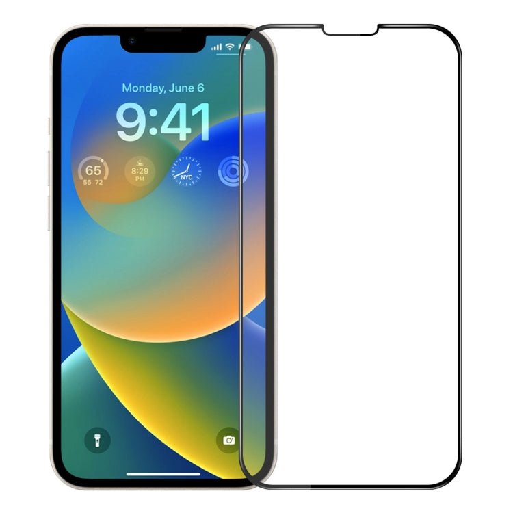 For iPhone 14 Plus MOFI 9H 3D Explosion-proof Curved Screen Tempered Glass Film(Black) - iPhone 14 Plus Tempered Glass by MOFI | Online Shopping South Africa | PMC TechLife | Buy Now Pay Later Mobicred