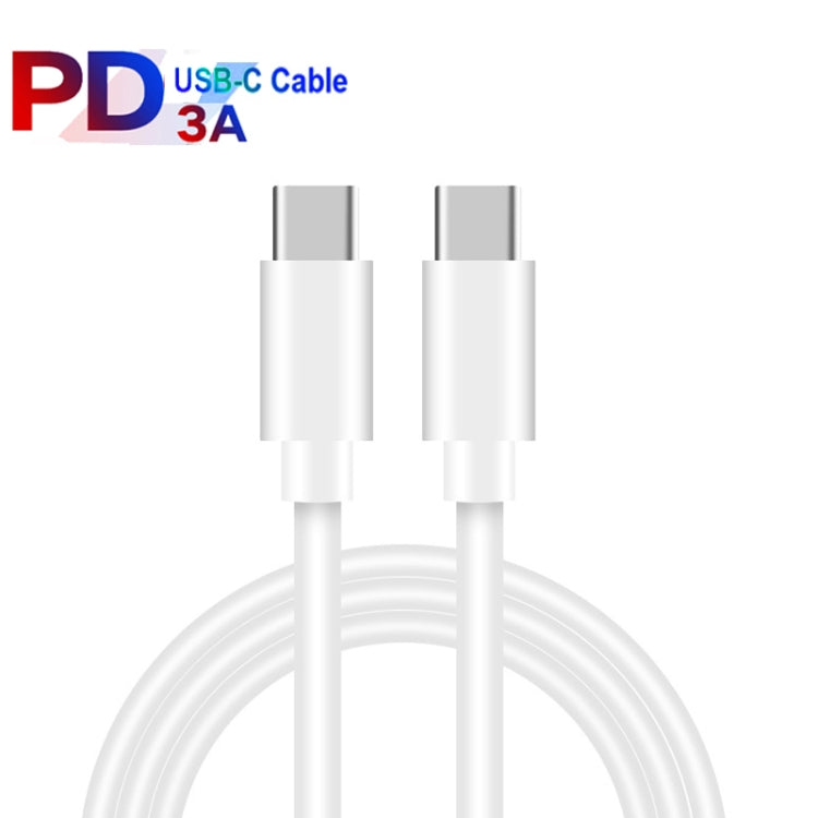 PD 35W Dual USB-C / Type-C Ports Charger with 2m Type-C to Type-C Data Cable, US Plug - USB Charger by PMC TechLife | Online Shopping South Africa | PMC TechLife | Buy Now Pay Later Mobicred