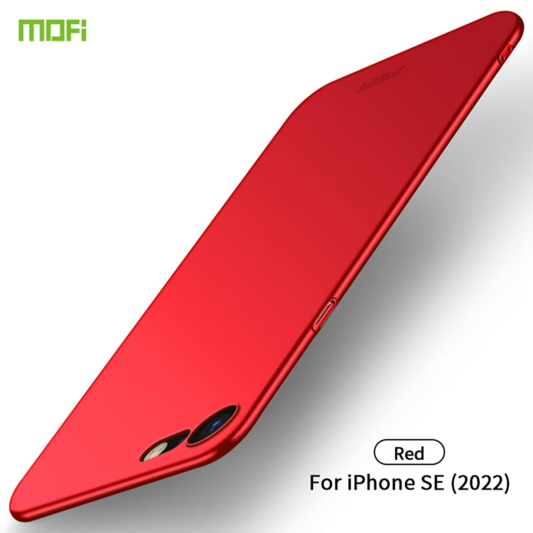 For iPhone SE 2022 / 2020 MOFI Frosted PC Ultra-thin Hard Case(Red)