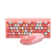 QW02 Wireless Keyboard Mouse Set(Pink) - Wireless Keyboard by PMC TechLife | Online Shopping South Africa | PMC TechLife | Buy Now Pay Later Mobicred
