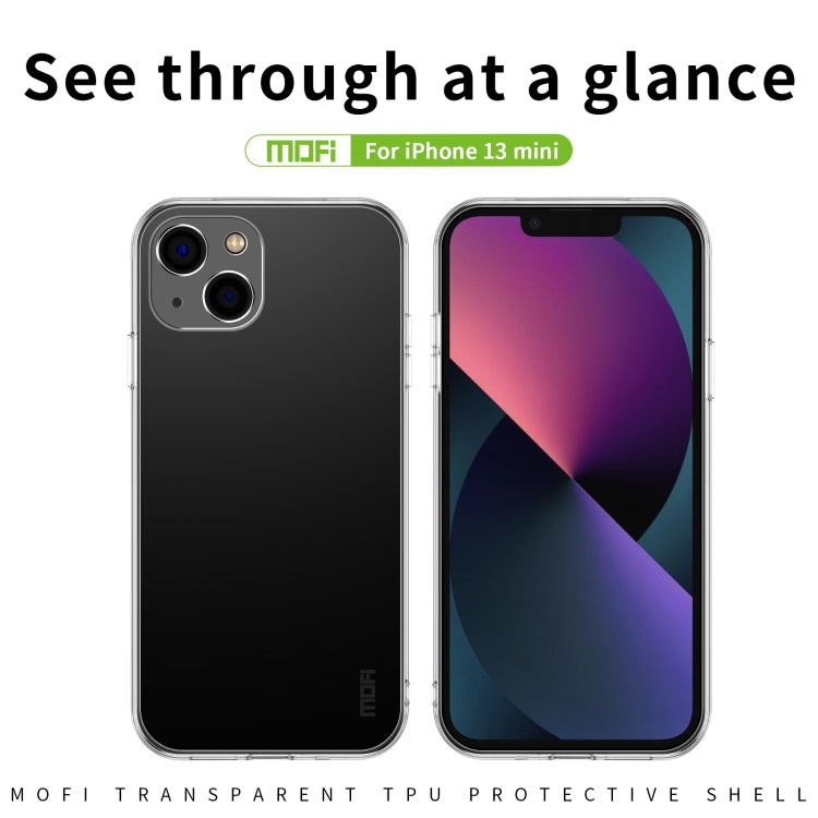 For iPhone 13 mini MOFI Ming Series Ultra-thin TPU Phone Case (Transparent) - iPhone 13 mini Cases by MOFI | Online Shopping South Africa | PMC TechLife