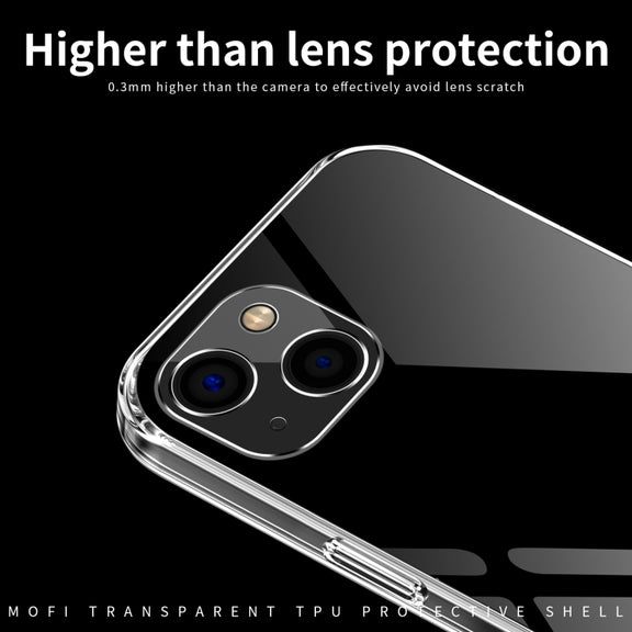 For iPhone 13 MOFI Ming Series Ultra-thin TPU Phone Case(Transparent)
