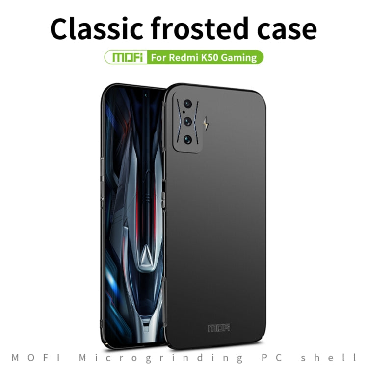 For Xiaomi Redmi K50 Gaming MOFI Frosted PC Ultra-thin Hard Case(Black)