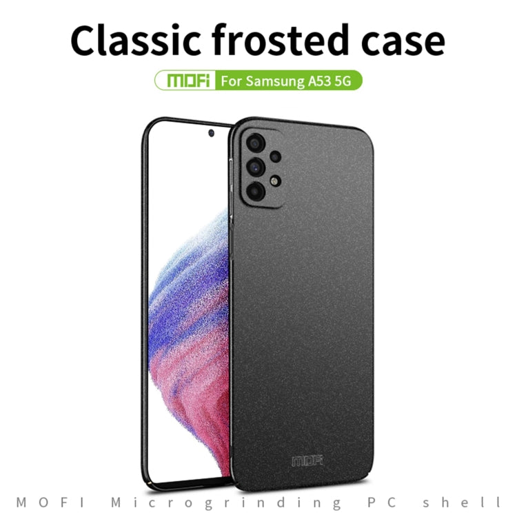 For Samsung Galaxy A53 5G MOFI Fandun Series Frosted PC Ultra-thin All-inclusive Phone Case(Red) - Galaxy Phone Cases by MOFI | Online Shopping South Africa | PMC TechLife | Buy Now Pay Later Mobicred