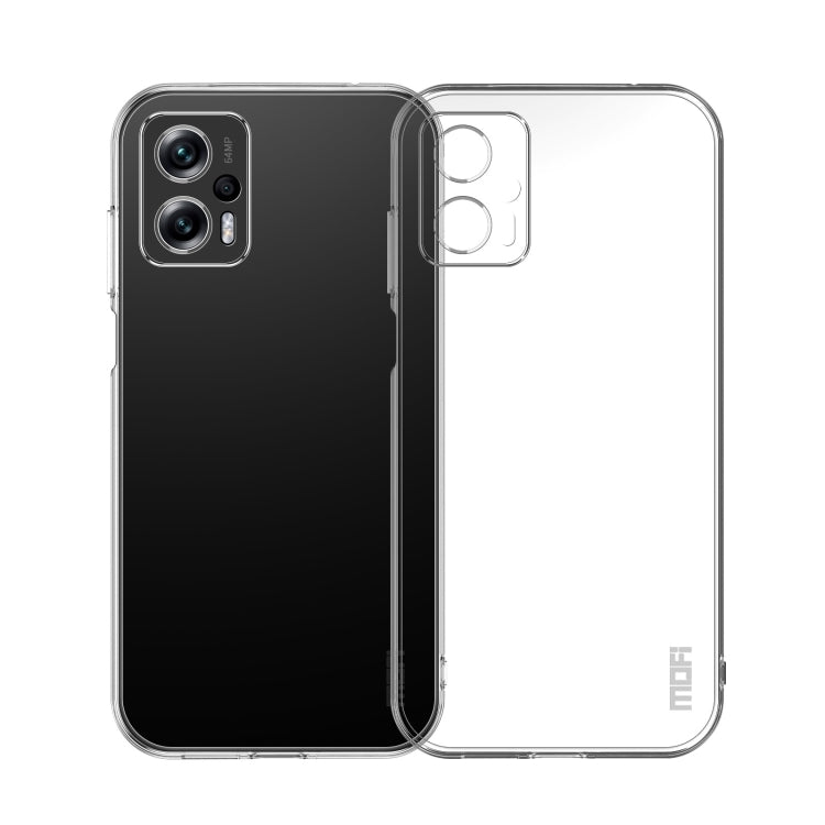 For Xiaomi Redmi Note 11T Pro 5G / Note 11T Pro+ MOFI Ming Series Ultra-thin TPU Phone Case(Transparent) - Xiaomi Cases by MOFI | Online Shopping South Africa | PMC TechLife