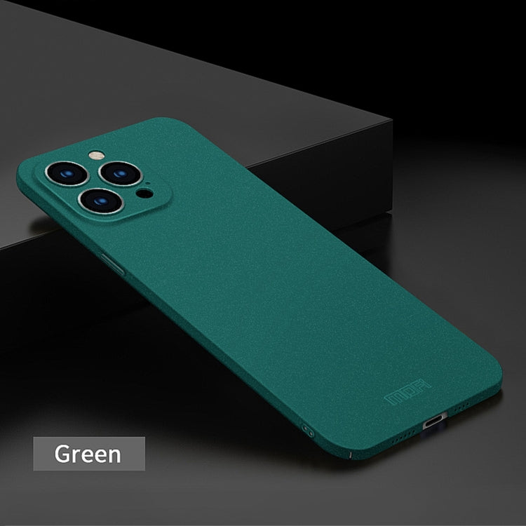 For iPhone 14 Pro Max MOFI Fandun Series Frosted PC Ultra-thin Phone Case(Green) - iPhone 14 Pro Max Cases by MOFI | Online Shopping South Africa | PMC TechLife | Buy Now Pay Later Mobicred