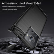 For OnePlus Ace / 10R 5G MOFI Gentleness Series Brushed Texture Carbon Fiber Soft TPU Case(Gray)
