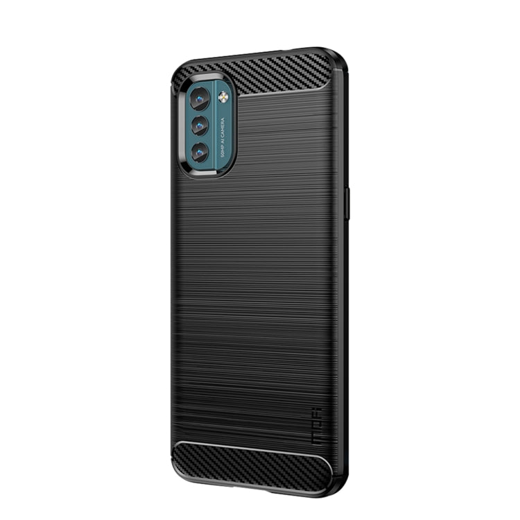 For Nokia G11 / G21 MOFI Gentleness Series Brushed Texture Carbon Fiber Soft TPU Case(Black) - Nokia Cases by MOFI | Online Shopping South Africa | PMC TechLife
