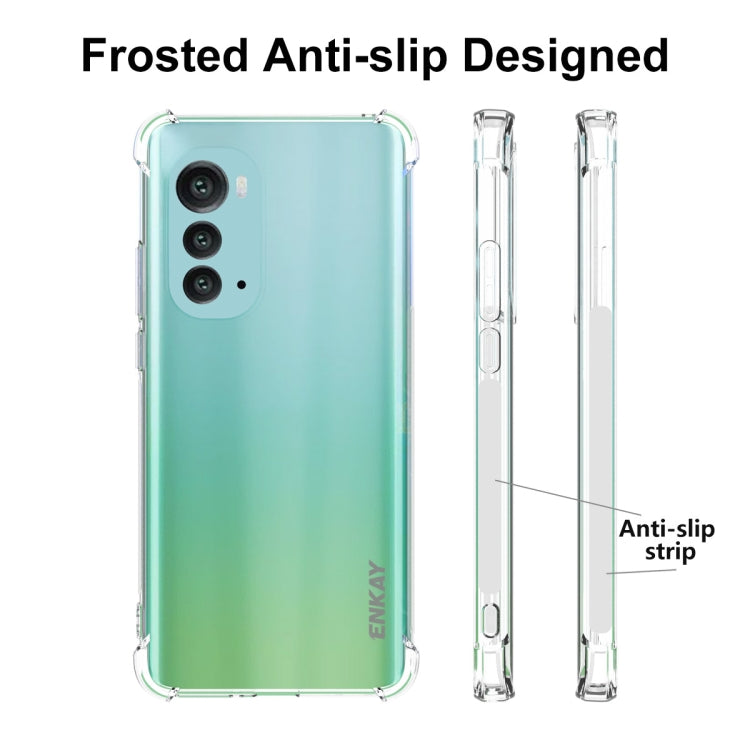 For Motorola Moto Edge 2022 ENKAY Transparent TPU Shockproof Phone Case - Motorola Cases by ENKAY | Online Shopping South Africa | PMC TechLife | Buy Now Pay Later Mobicred