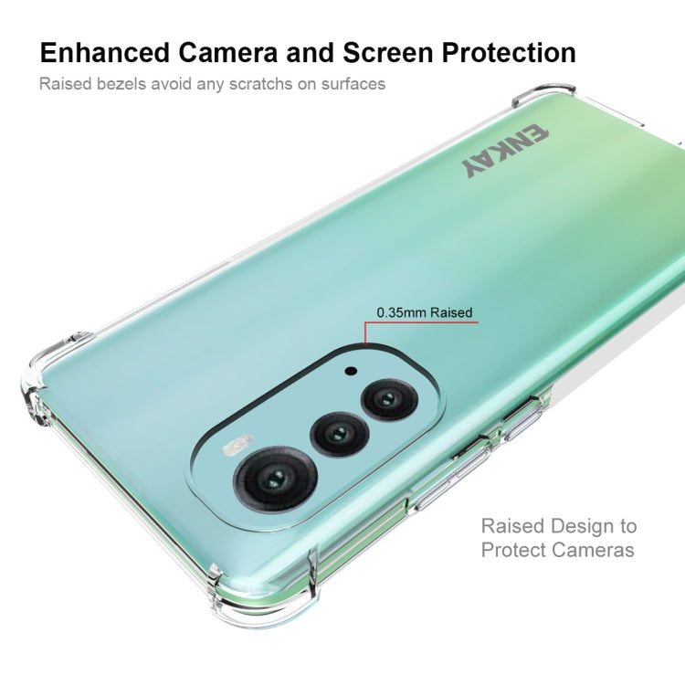 For Motorola Moto Edge 2022 ENKAY Transparent TPU Shockproof Phone Case - Motorola Cases by ENKAY | Online Shopping South Africa | PMC TechLife | Buy Now Pay Later Mobicred