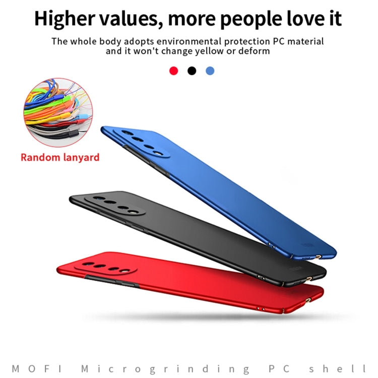 For Honor 70 Pro MOFI Frosted PC Ultra-thin Hard Case(Blue)
