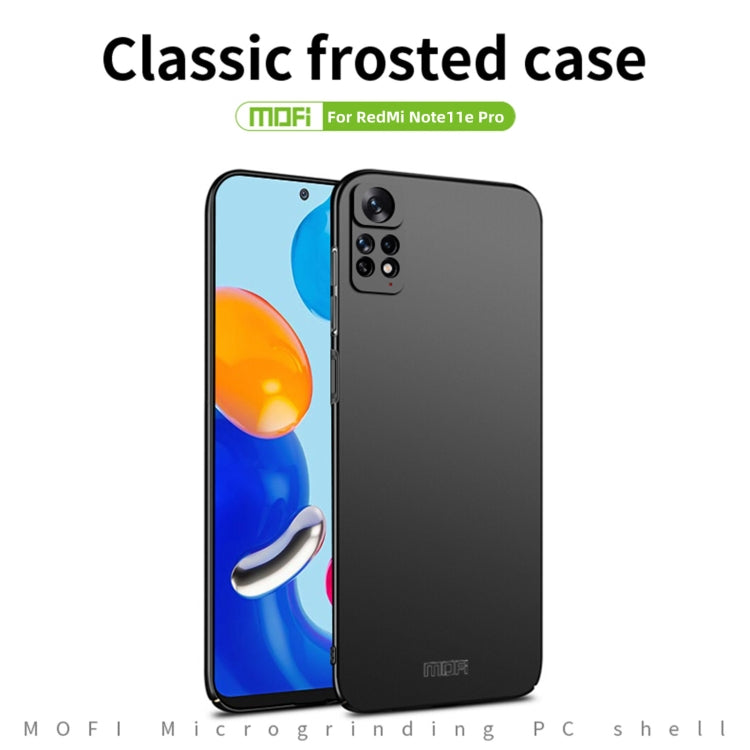 For Xiaomi Redmi Note 11E Pro MOFI Frosted PC Ultra-thin Hard Case(Red) - Xiaomi Cases by MOFI | Online Shopping South Africa | PMC TechLife | Buy Now Pay Later Mobicred