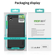 For Nokia C21 Plus MOFI Gentleness Brushed Carbon Fiber Soft TPU Case(Red)