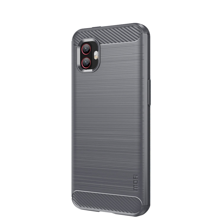 For Samsung Galaxy Xcover6 Pro / Xcover Pro 2 MOFI Gentleness Brushed Carbon Fiber Soft TPU Case(Gray) -  by MOFI | Online Shopping South Africa | PMC TechLife | Buy Now Pay Later Mobicred