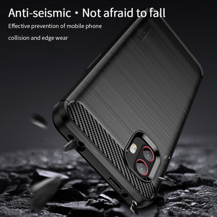 For Samsung Galaxy Xcover6 Pro / Xcover Pro 2 MOFI Gentleness Brushed Carbon Fiber Soft TPU Case(Red) -  by MOFI | Online Shopping South Africa | PMC TechLife | Buy Now Pay Later Mobicred