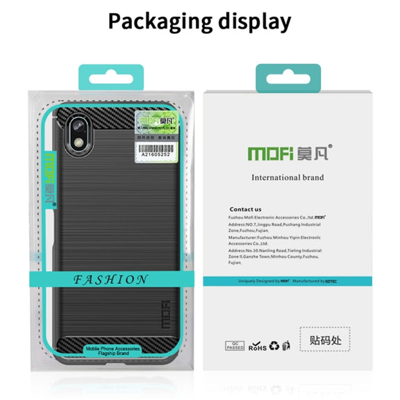 For Samsung Galaxy Xcover6 Pro / Xcover Pro 2 MOFI Gentleness Brushed Carbon Fiber Soft TPU Case(Red)