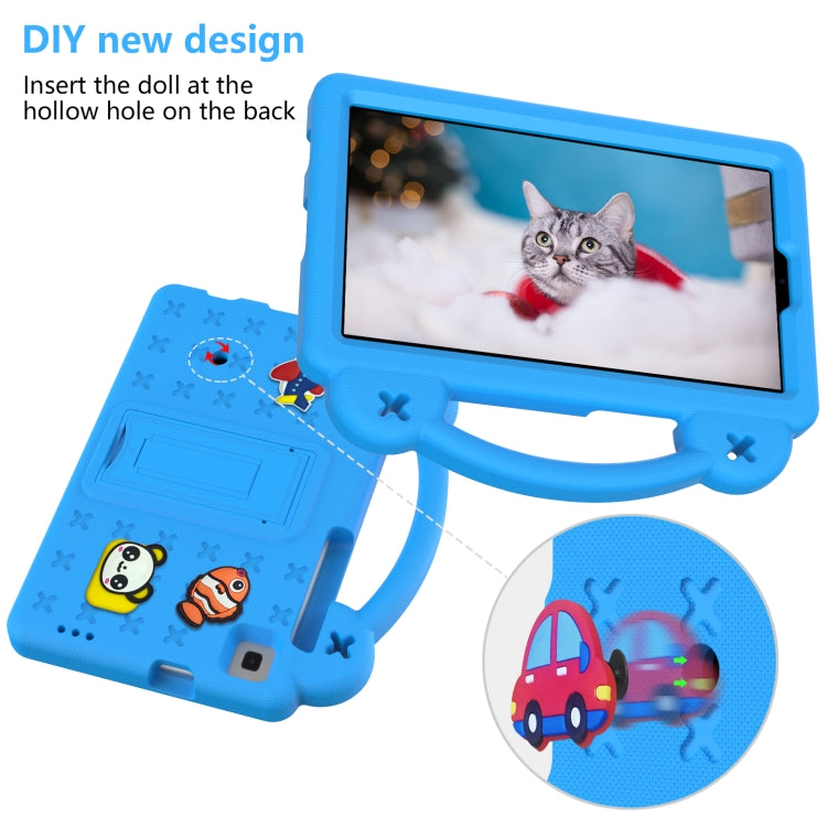 For Huawei MediaPad M3 Lite 8.0 Handle Kickstand Children EVA Shockproof Tablet Case(Sky Blue)