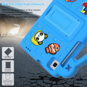 For Huawei MediaPad M3 Lite 8.0 Handle Kickstand Children EVA Shockproof Tablet Case(Sky Blue)