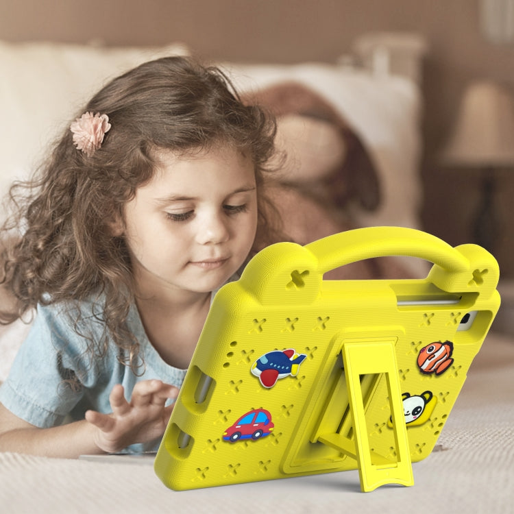 For Huawei MediaPad M3 Lite 8.0 Handle Kickstand Children EVA Shockproof Tablet Case(Yellow) - Huawei by PMC TechLife | Online Shopping South Africa | PMC TechLife | Buy Now Pay Later Mobicred