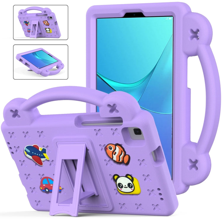 For Huawei MediaPad M5 8.4 Handle Kickstand Children EVA Shockproof Tablet Case(Light Purple) - Huawei by PMC TechLife | Online Shopping South Africa | PMC TechLife