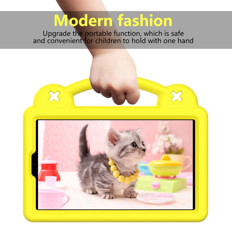 For Huawei MediaPad M5 8.4 Handle Kickstand Children EVA Shockproof Tablet Case(Yellow) - Huawei by PMC TechLife | Online Shopping South Africa | PMC TechLife | Buy Now Pay Later Mobicred