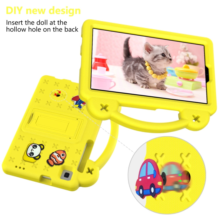 For Huawei MediaPad M5 8.4 Handle Kickstand Children EVA Shockproof Tablet Case(Yellow) - Huawei by PMC TechLife | Online Shopping South Africa | PMC TechLife | Buy Now Pay Later Mobicred