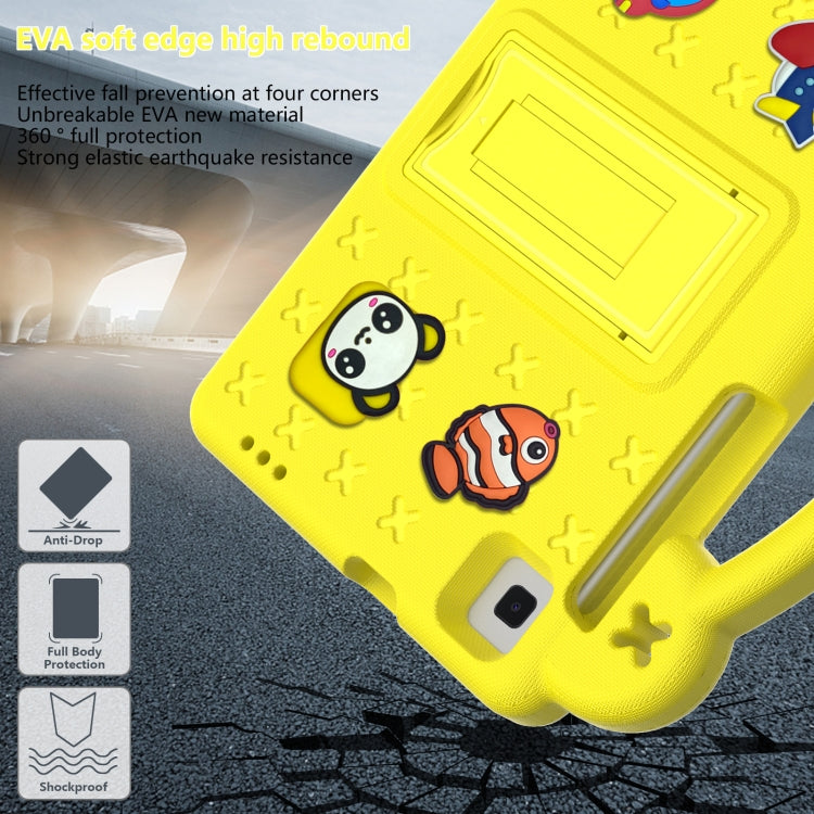 For Huawei MediaPad M5 8.4 Handle Kickstand Children EVA Shockproof Tablet Case(Yellow) - Huawei by PMC TechLife | Online Shopping South Africa | PMC TechLife | Buy Now Pay Later Mobicred
