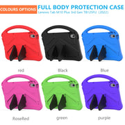 For Lenovo Tab M10 Plus 10.6 3rd Gen TB125FU 2022 EVA Shockproof Tablet Case with Holder(Purple)