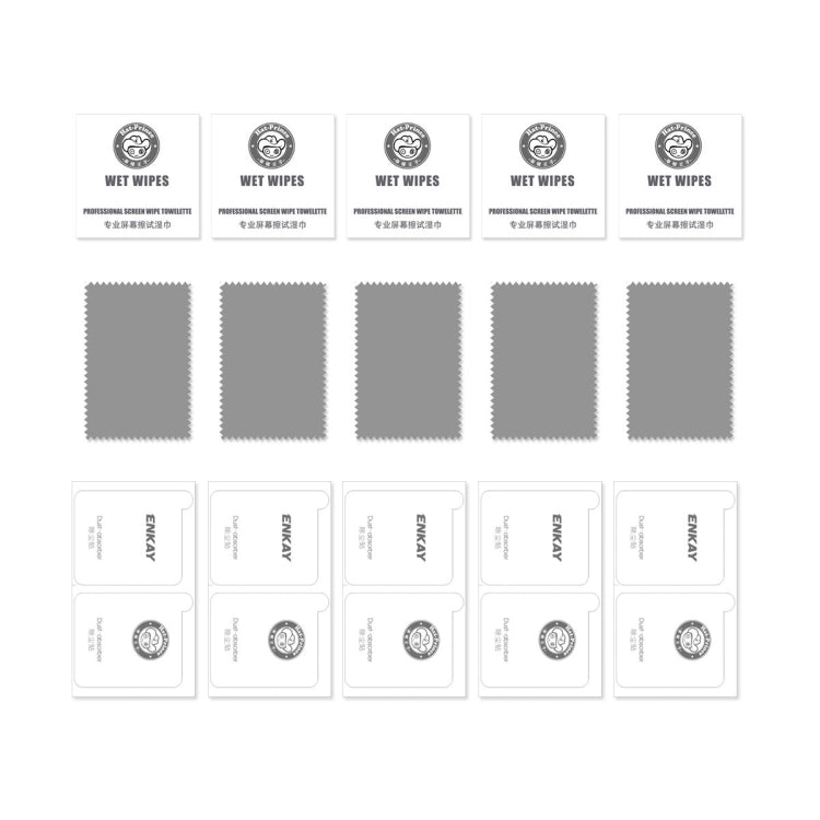 For iPhone 16e / 14 / 13 / 13 Pro 5pcs ENKAY 6D Full Glue Tempered Glass Full Film - free shipping - PMc TechLife - Order now!