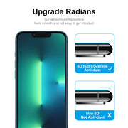 For iPhone 16e / 14 / 13 / 13 Pro 5pcs ENKAY 6D Full Glue Tempered Glass Full Film