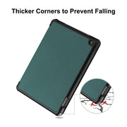 For Amazon Fire 7 12th 2022 ENKAY Smart Leather Tablet Case(Black)