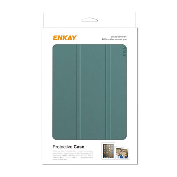 For Amazon Fire 7 12th 2022 ENKAY Smart Leather Tablet Case(Grey)