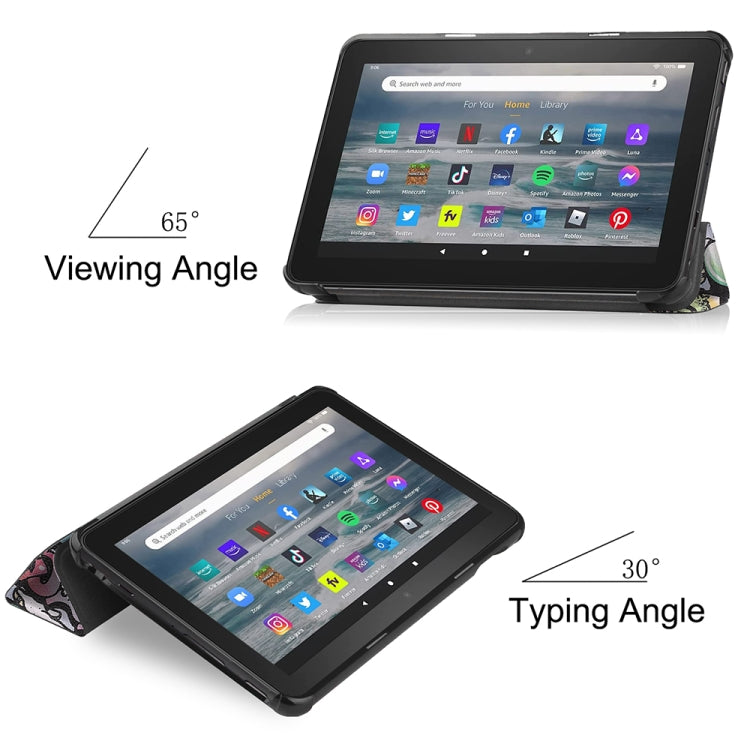 For Amazon Fire 7 12th 2022 JSM Smart Leather Tablet Case(Graffiti) - free shipping - PMC Jewellery - Order now!
