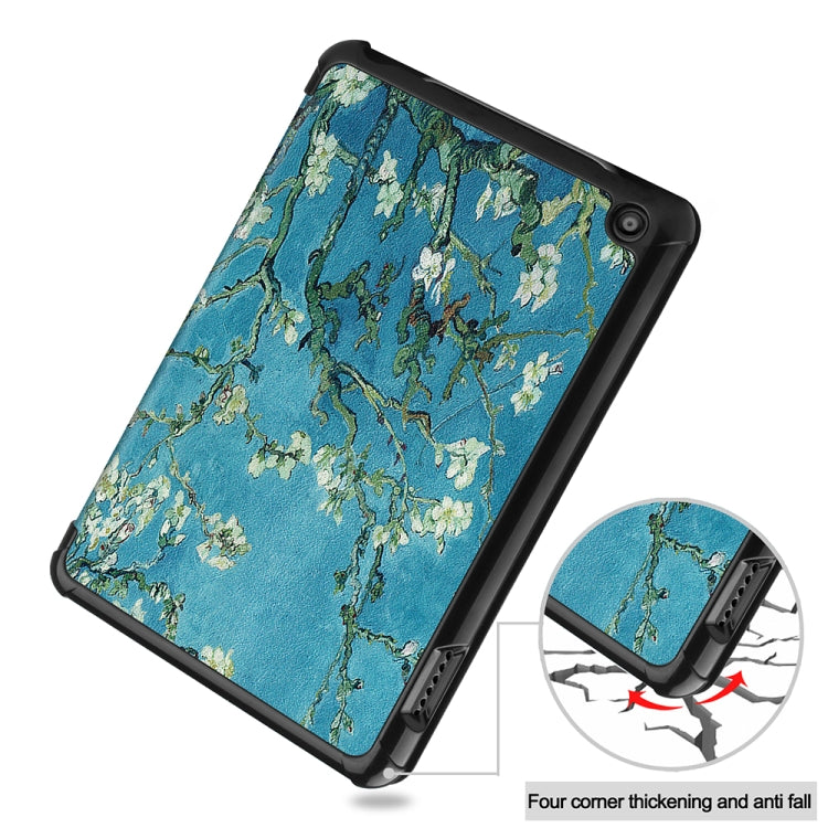 For Amazon Fire 7 12th 2022 JSM Smart Leather Tablet Case(Apricot Flower) - free shipping - PMC Jewellery - Order now!