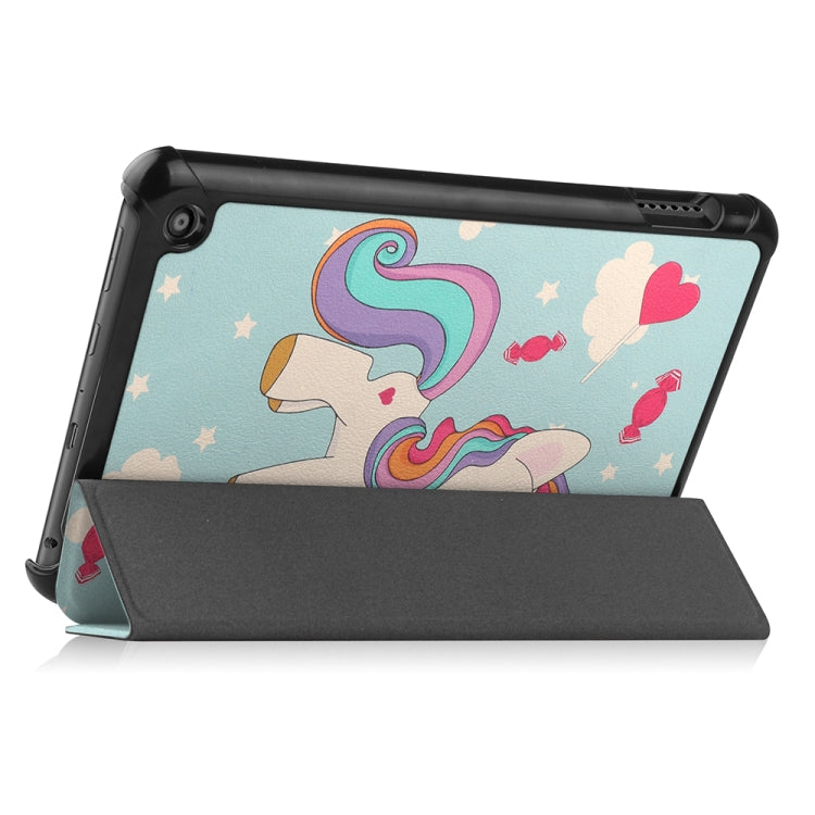 For Amazon Fire 7 12th 2022 JSM Smart Leather Tablet Case(Unicorn) - free shipping - PMC Jewellery - Order now!