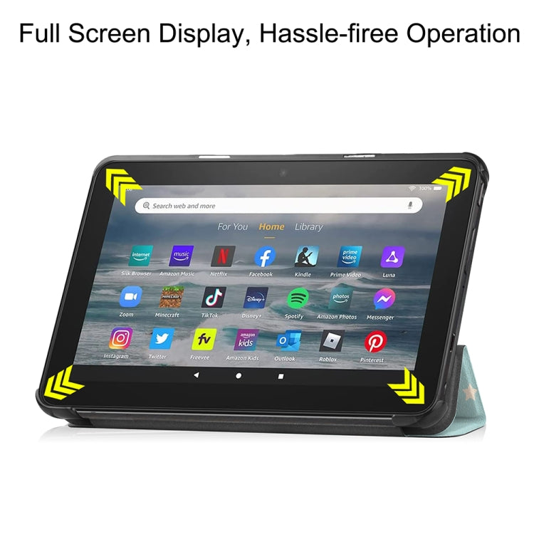 For Amazon Fire 7 12th 2022 JSM Smart Leather Tablet Case(Unicorn) - free shipping - PMC Jewellery - Order now!