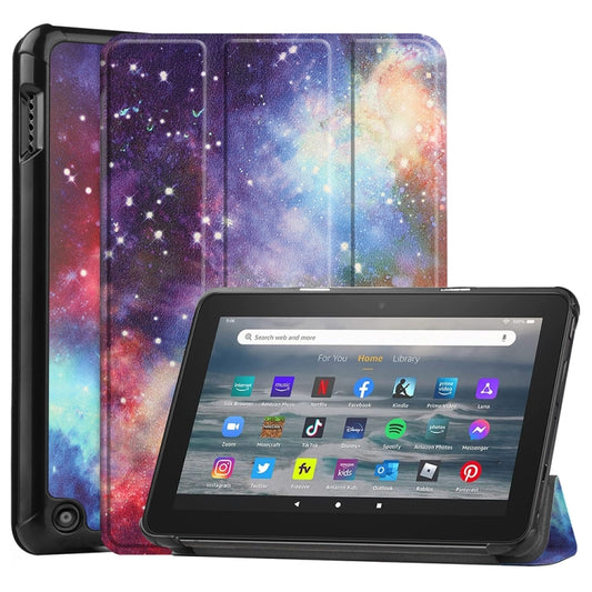 For Amazon Fire 7 12th 2022 JSM Smart Leather Tablet Case(Galaxy) - free shipping - PMC Jewellery - Order now!