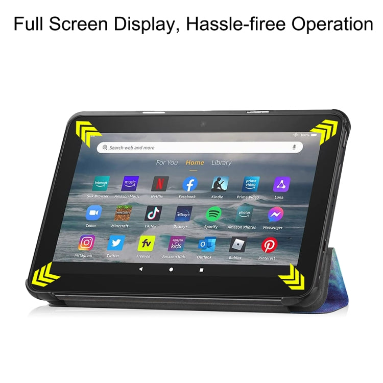 For Amazon Fire 7 12th 2022 JSM Smart Leather Tablet Case(Galaxy) - free shipping - PMC Jewellery - Order now!