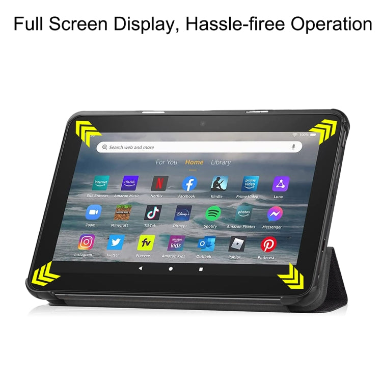 For Amazon Fire 7 12th 2022 JSM Smart Leather Tablet Case(Big Eye) - free shipping - PMC Jewellery - Order now!