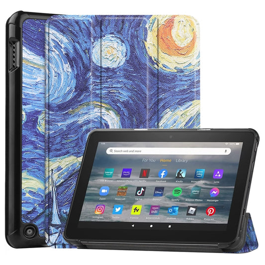 For Amazon Fire 7 12th 2022 JSM Smart Leather Tablet Case(Starry Sky) - free shipping - PMC Jewellery - Order now!