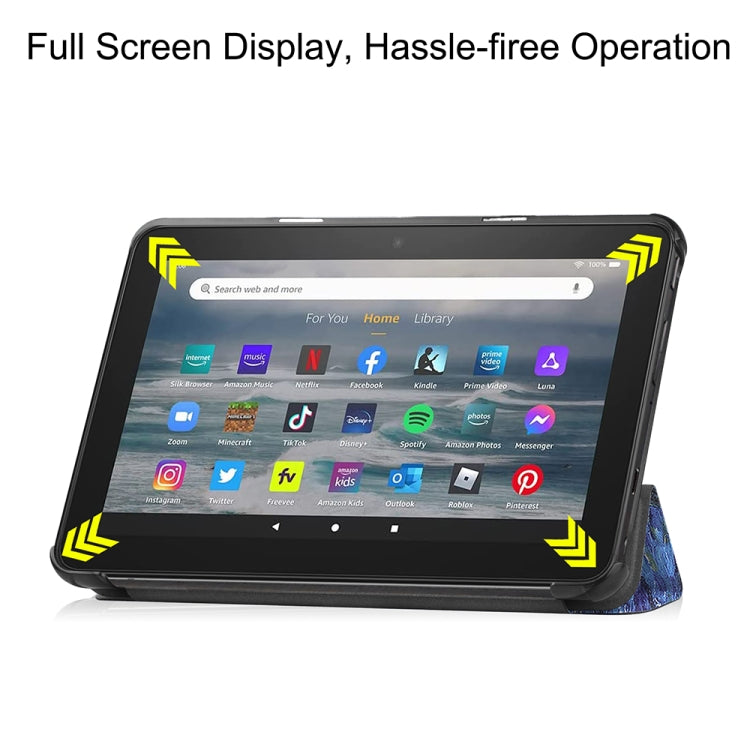 For Amazon Fire 7 12th 2022 JSM Smart Leather Tablet Case(Starry Sky) - free shipping - PMC Jewellery - Order now!