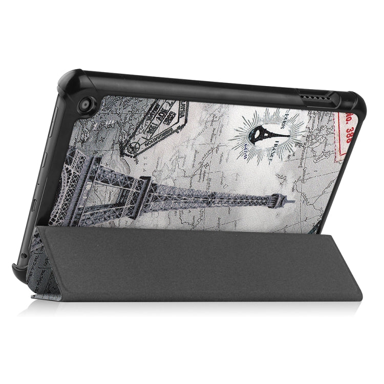 For Amazon Fire 7 12th 2022 JSM Smart Leather Tablet Case(Retro tower) - free shipping - PMC Jewellery - Order now!