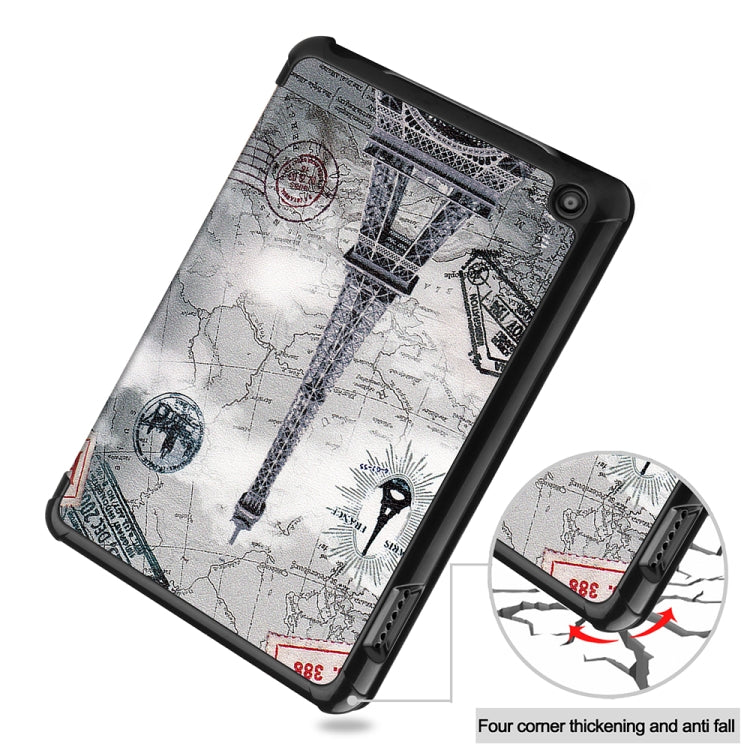 For Amazon Fire 7 12th 2022 JSM Smart Leather Tablet Case(Retro tower) - free shipping - PMC Jewellery - Order now!
