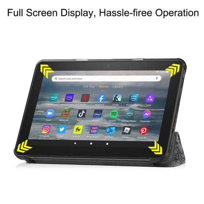 For Amazon Fire 7 12th 2022 JSM Smart Leather Tablet Case(Retro tower) - free shipping - PMC Jewellery - Order now!